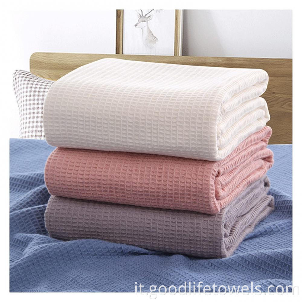 Cotton Breathable Waffle Sofa Blanket